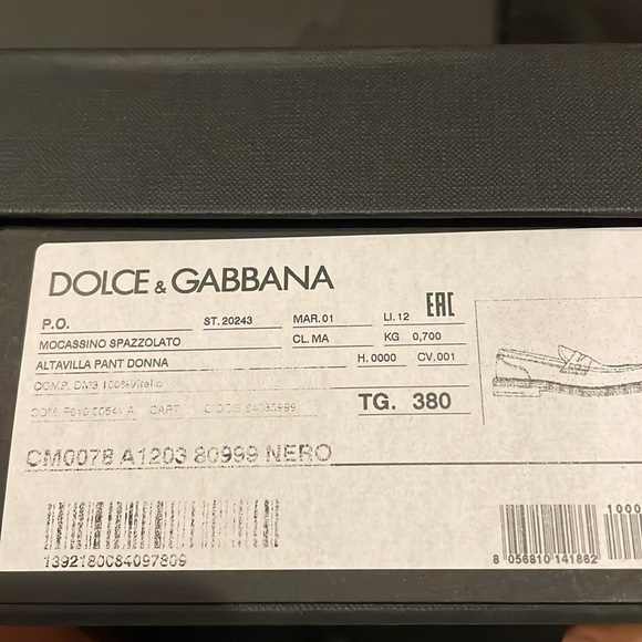 D&G loafers - size 38 - black - made in Italy - Picture 6 of 7